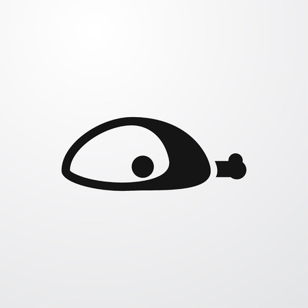 meat icon illustration isolated vector sign symbolのイラスト素材