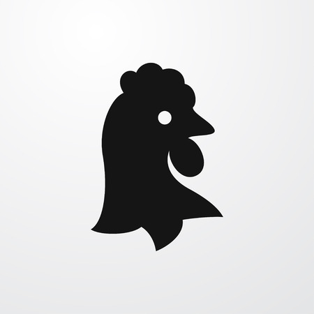 chicken icon illustration isolated vector sign symbolのイラスト素材