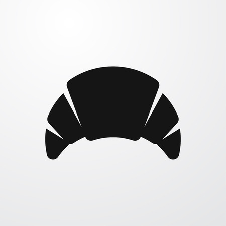 croissant icon illustration isolated vector sign symbolのイラスト素材