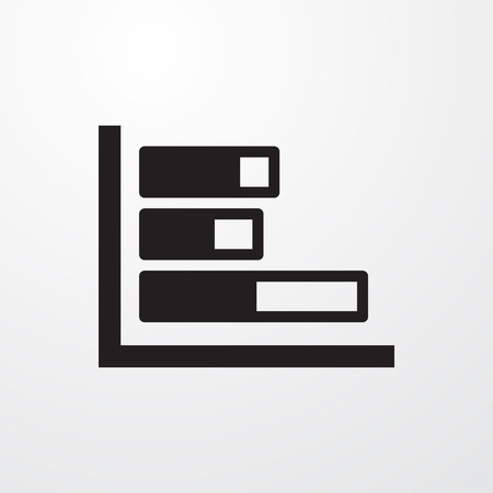 graph icon illustration isolated vector sign symbolのイラスト素材