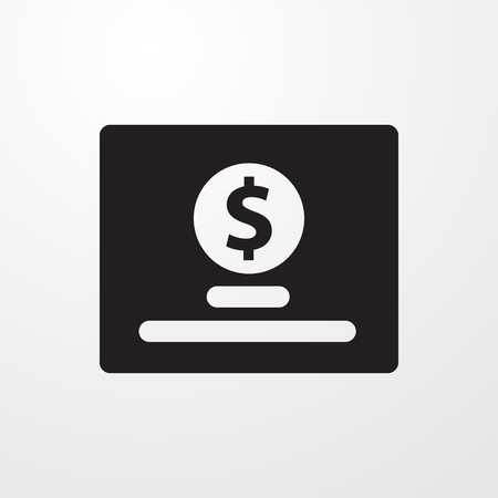 dollar card icon illustration isolated vector sign symbolのイラスト素材