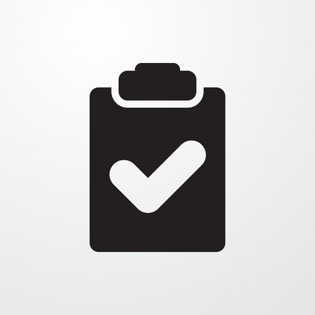 clipboard with tick icon illustration isolated vector sign symbolのイラスト素材