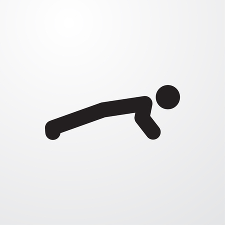 man doing exercises icon illustration isolated vector sign symbolのイラスト素材