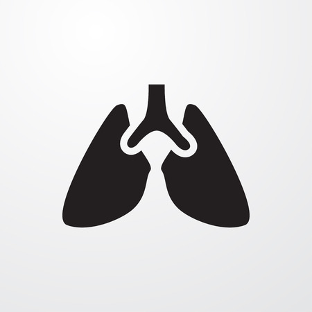 lungs icon illustration isolated vector sign symbolのイラスト素材