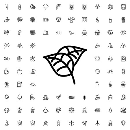 leaf icon illustration isolated vector sign symbolのイラスト素材