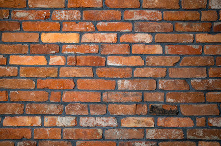 Natural red brick background