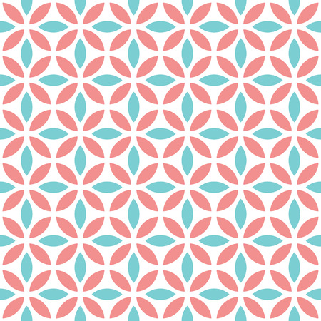 Decorative pattern for the background, tile and textiles. It is assembled from modular parts. Vector. Seamless.のイラスト素材