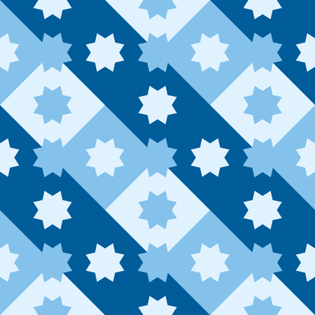 Decorative pattern for the background, tile and textiles. It is assembled from modular parts. Vector. Seamless.のイラスト素材