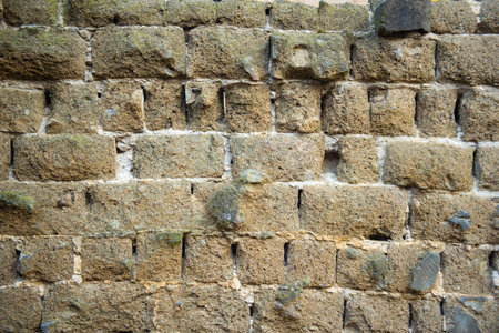 textured texture of old brick wall in georgia