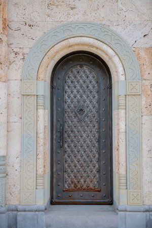 arched door to the church of saint nino