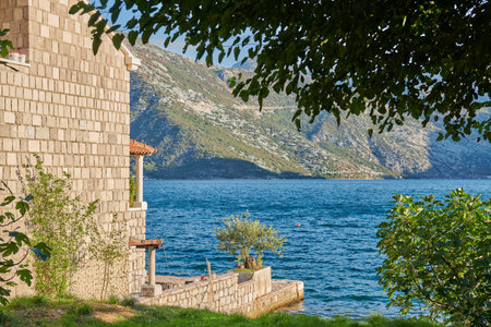 view of the Bay of Kotor from the shore