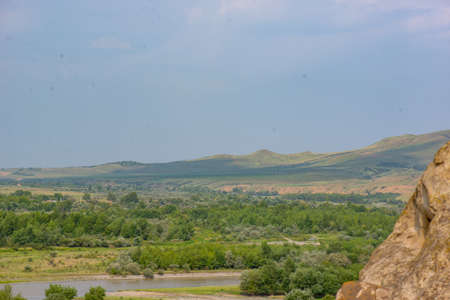 beautiful landscapes of nature in georgia in summerの写真素材
