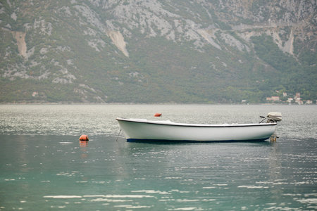 bay of Kotor with ships and yachts