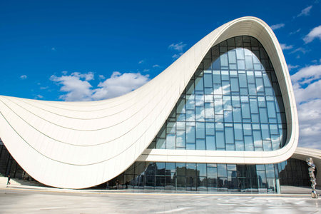 Cultural center by Zaha Hadidの写真素材