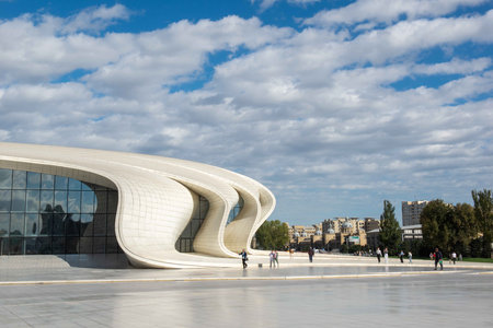 Heydar Aliyev Cultural Center by Zaha Hadidの写真素材