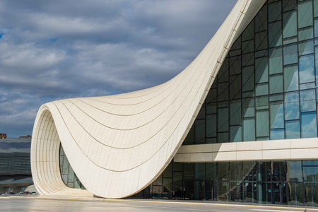 Heydar Aliyev Cultural Center by Zaha Hadidの写真素材