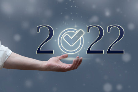 Businessman and digital quality control certification warranty assurance guarantee. Concept of...