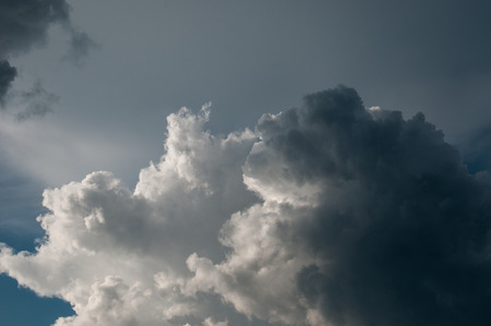 Dramatic cloudy colorful skyの写真素材
