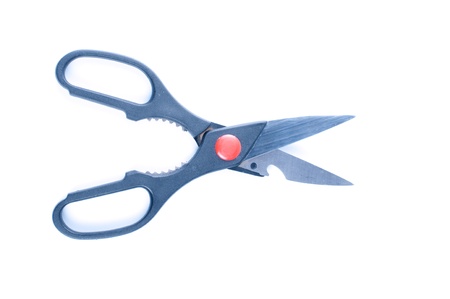 Scissors isolated on whiteの写真素材