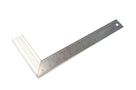 Metal angle on a white background 