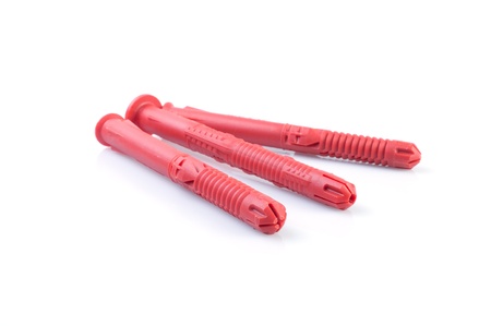 Collection   dowels  isolated on white backgroundの写真素材