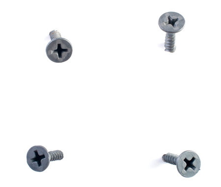 Background from black screws on white