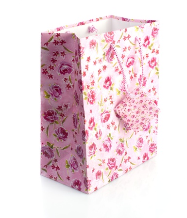 Shopping package isolated on  whiteの写真素材