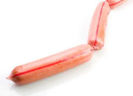 	Series object on white, food sausageの写真素材