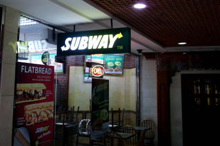 Subway Sandwich Shop in Dubaiのeditorial素材