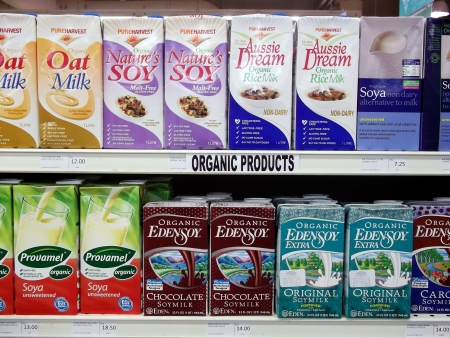 Organic Products on Display in a Storeのeditorial素材