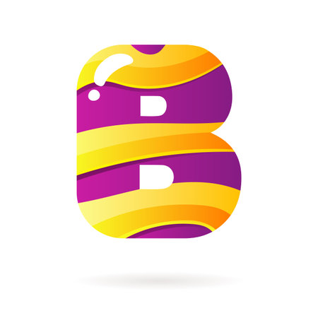Letter B color sign. Vector design template element for your application or companyのイラスト素材
