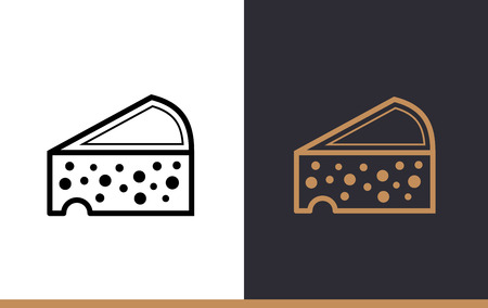 Linear icon CHEESE of bakery, cooking. Vector pictogram suitable for websites, presentation and print mediaのイラスト素材