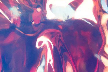 Trendy holographic backdrop. Colorful modern background in pink and purple tones