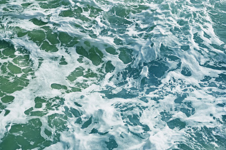 Abstract nature background. Ocean waves close-up