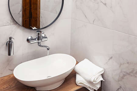 Details of modern stylish bathroom interiorの写真素材