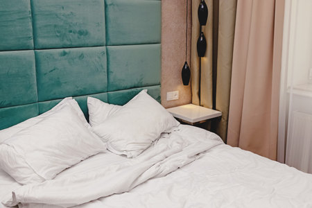 Modern design stylish bedroom or hotel room