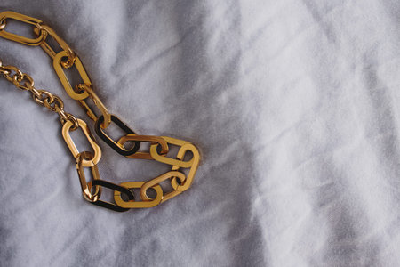 Stylish golden chain necklace