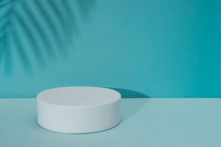 White podium background. Template, mock up for presentation productsの写真素材
