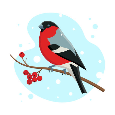 Happy winter holidays. Vector element for Christmas cards, banners, prints, clothes, packaging, stickersのイラスト素材