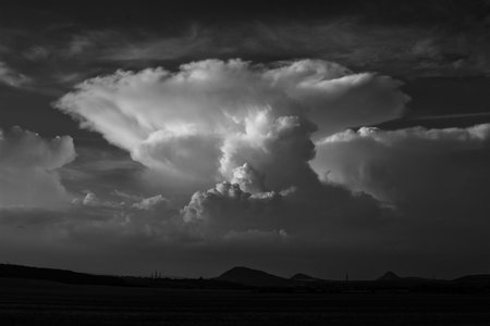 sky after the storm in the Czechia