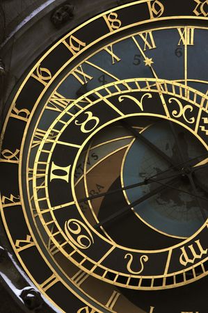 Prague orloj (astronomical clock)の写真素材