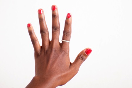 The fingers of the hand.の写真素材