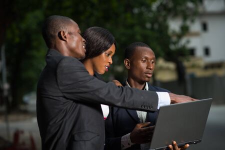 young business men and women working on projectsの写真素材