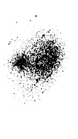 Spray paint brush, splatter patterns, texture, ink drop on vector.のイラスト素材