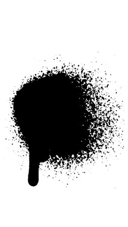 Spray paint brush, splatter patterns, texture, ink drop on vector.のイラスト素材