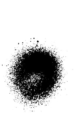 Spray paint brush, splatter patterns, texture, ink drop on vector.のイラスト素材