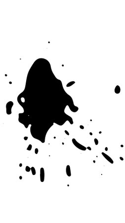 Spray paint brush, splatter patterns, texture, ink drop on vector.のイラスト素材