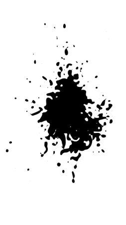 Spray paint brush, splatter patterns, texture, ink drop on vector.のイラスト素材