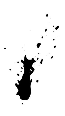 Spray paint brush, splatter patterns, texture, ink drop on vector.のイラスト素材