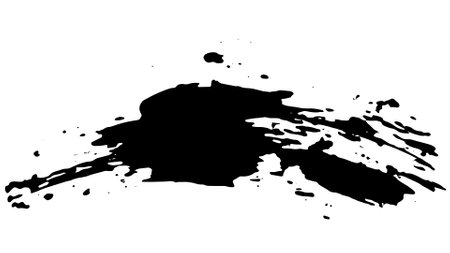 Line brush effect of ink marker, paint drop on vector.のイラスト素材